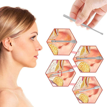 Earwaxio™ 6 Pieces Stainless Steel Ear Wax Removal Kit
